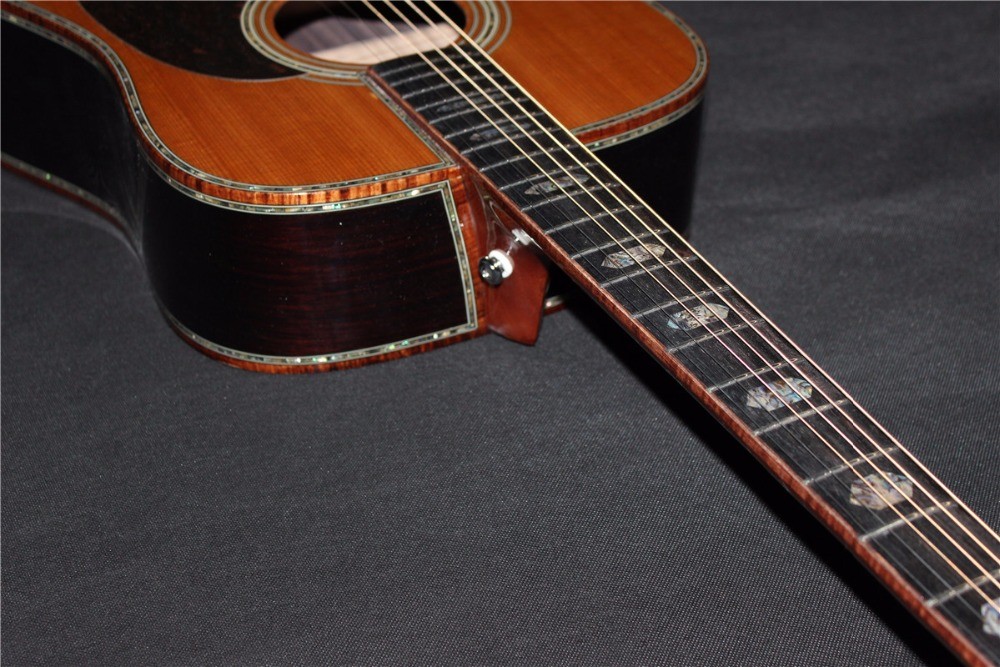 AAAA all solid dreadnought guitars customize D-45 handmade amazing acoustic guitar