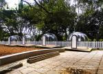 Outdoor Prefabricated Modular Clear Dome House with Sliding Door