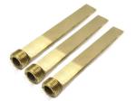 L50 L100 Precision Mold Parts Straight Brass Plug Baffles For Plastic Injection