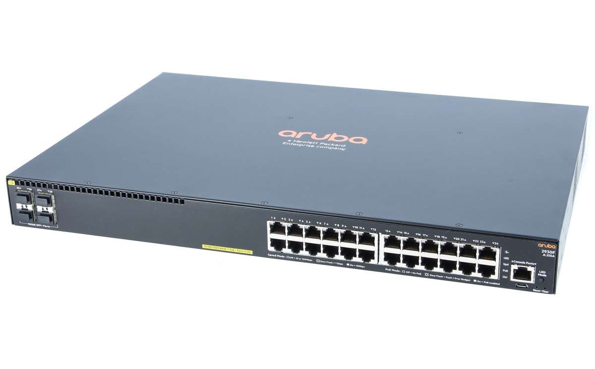 Aruba 2930F JL255A 24G POE 4SFP Gigabit Switch with Advanced Networking Features