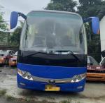 15000KG Dark Blue Used Yutong Buses 45 Seat 2014 Year Diesel LHD With A/C