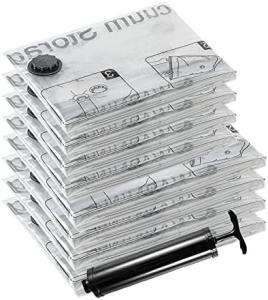 Wholesale SUOCO 8 MEDIUM VACUUM STORAGE BAGS, SPACE SAVER BAGS WITH TRAVEL HAND PUMP, COMPRESSION AIRTIGHT SEALER BAGS FOR CLOTHES from china suppliers