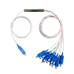 Wholesale OD 3mm SC UPC Fiber Optic PLC Splitter With Connector G657A2 from china suppliers