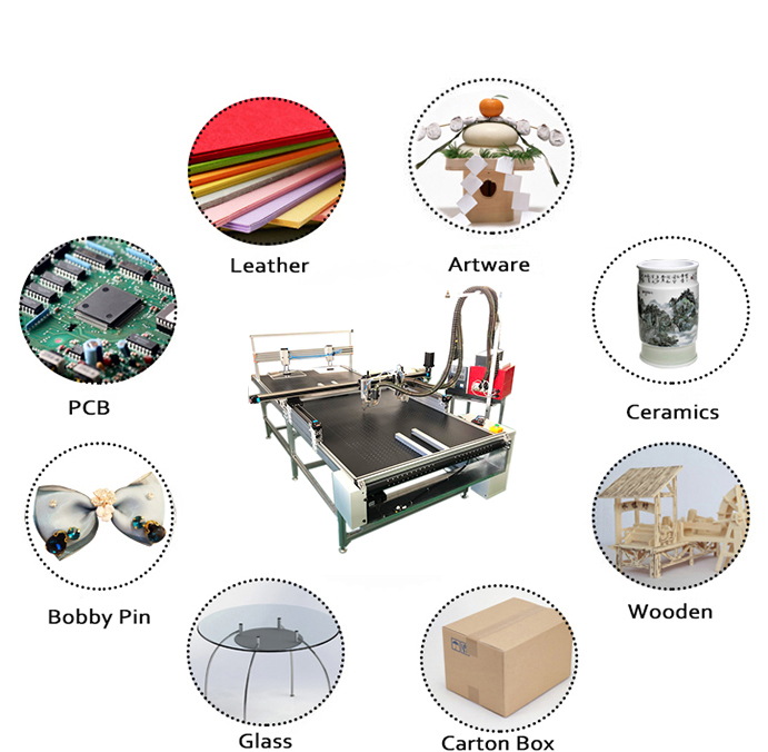 XY axis PLC Control Hot Melt Glue Machine Production Line