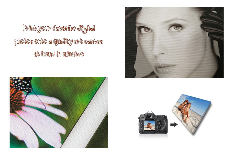 Printable White A4 350gsm Inkjet Canvas Paper