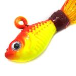 3D eyes bucktail jig saltwater fishing lure 6 pieces 1/2 oz 1/4 oz 3/8 oz 1 oz