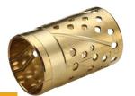 High Load Capacity CuZn32 Bronze Sleeve Bushings With Lubricating