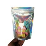 Food Grade Laser Holographic Stand Up Pouch Bagswith Zipper for Candy, Flower,