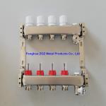ZZ18155 PEX Radiant Floor Heating Stainless Steel Manifold Set , Underfloor