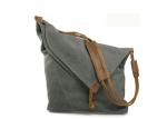 Pure Red Canvas Bag Folded Design Vintage Canvas Messenger Bag