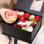Christmas Gift Soap Rose Artificial Flower Gift Box For Family rose love forever