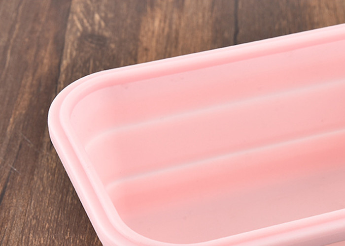FDA silicone foldable lunch box silicone microwave lunch box portable silicone lunch box