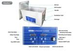 Kitchen Vegetables Bacterias Table Top Ultrasonic Cleaner 15 Liter Sweep