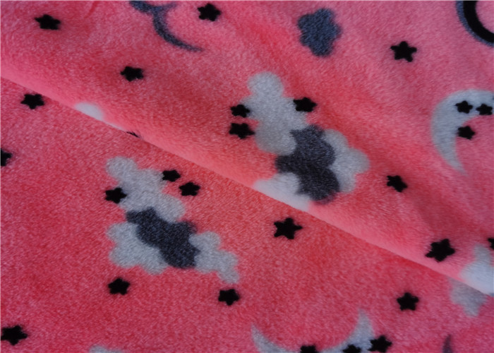 Print Velvet Warp Knitted Printing Super Soft Velvet Micro Velour Fabric