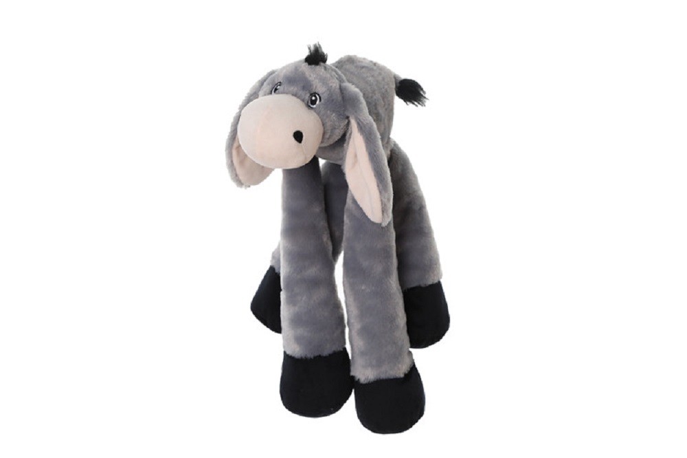 BSCI Multifunctional Cute Dog Plush Pet Toys With Fringed Feathers