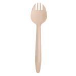Disposable Birchwood Wooden Eco Friendly Spork 165mm For Takeaway Packaging