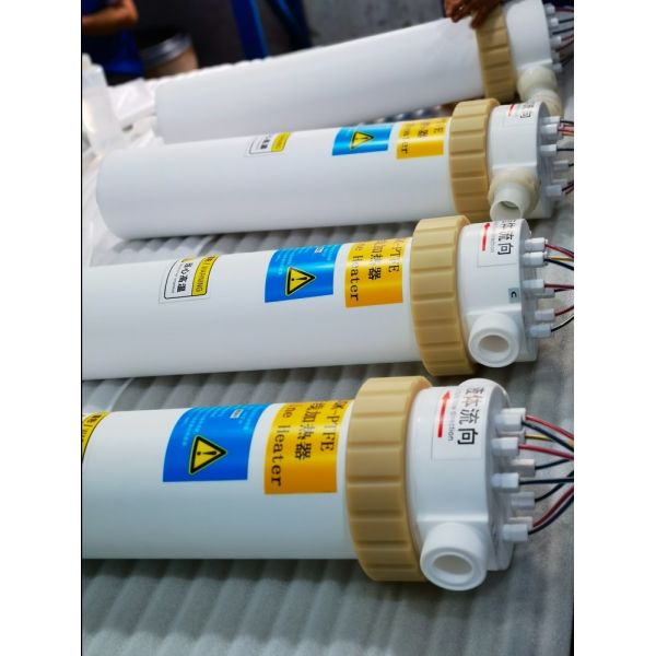 High Purity Flow Path PFA Inline Chemical Heater For Photovoltaic Wafer Cleaning