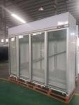 Supermarket Milk Beverage Refrigerated Showcase With Digital Temperature