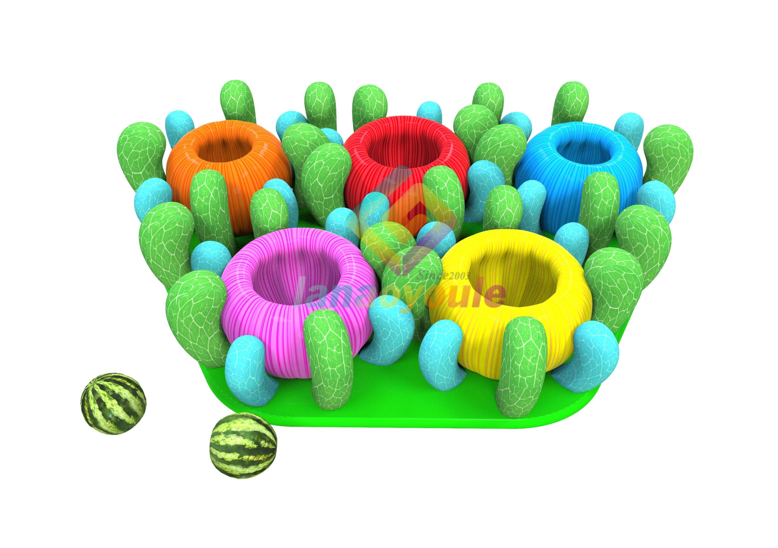 0.55mm Inflatable Sports Games Plant Themed Raffle Machines