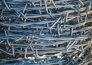 Wholesale Farm Protection 12.5 Gauge Double Strand Traditional Twist Galvanized Barbed Wire Coils from china suppliers