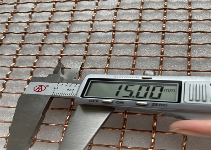 2mm Wire diameter 28mm Mesh size Faraday cage use woven copper mesh 4