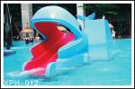 Outdoor Water Park Whales Cartoon Shape Kids Pool Water Slides, SGS