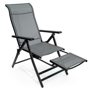 Wholesale Outdoor Indoor Foot Pedal Mesh Fabric Pvc Chair Folding Sleeping Lounge Chair for Beach from china suppliers