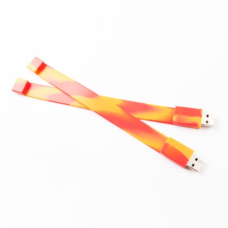 Multicoloured 2.0 3.0 Silicone Wristband USB Flash Drives 256GB 30MB/S