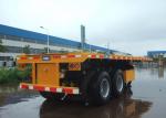 50T Capacity 20ft 2 Drum Axles Heavy Duty Container FlatBed Semi Trailer