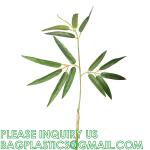 Artificial Bamboo Tree Set of 2, Fake Greenery Plants in Pots for Indoor Outdoor