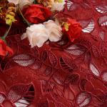 Water Soluble Embroidery 100% Polyester Cotton Lace Ribbon Guipure Lace Trim For