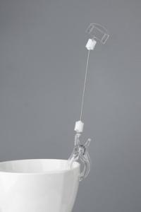 Wholesale Plastic Shelf Pop Clip Sign Holders PS stand up plastic sign holders from china suppliers