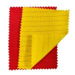 Cvc Knitted Pique Antistatic Fabric For Esd Polo Shirt Red Yellow 260gsm