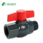 Low Temperature PVC/CPVC/UPVC Ball Valve ABS Handle BS Standard Male/Female