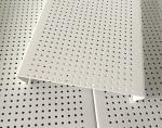 White Powder Coated Aluminium Strip Ceiling , C- shaped Sheet Metal Ceiling