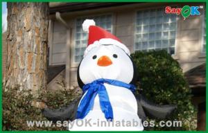 Wholesale Cute Christmas Santa Snowman Inflatable Holiday Decorations With Santa Hat from china suppliers