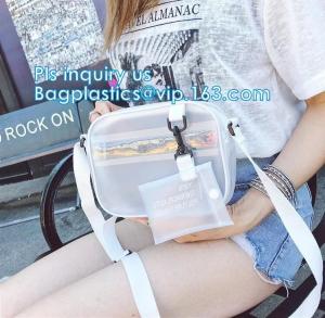 Wholesale Stadium Purse PVC Handbag Chain Crossbody Bag, holographic transparent pvc handbag korean crossbody jelly bag, Travel ma from china suppliers