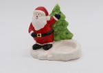 Home Decor Ceramic Candle Holders Hand Painted Christmas Santa Tealight Holder