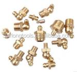 1/4"-19 BSP Grease Nipple Cap Stainless Steel Straight Fitting 90 degree for