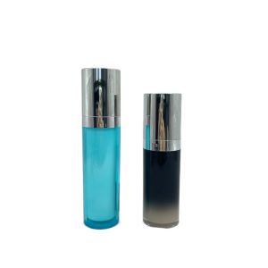 Buy cheap Acrylic Cosmetic Pump Bottle 15ml Gradual Discoloration ABS Leak proof For from wholesalers