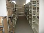 Double-Upright Double-Sided Metal Open Bookshelf / Steel Library Bookshelf