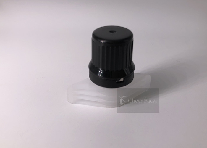 Diameter 9.6mm Matetrial PE White Color Plastic Spout Cap For Jelly Bag
