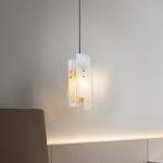 Natural marble chandelier light luxury restaurant bedroom ceiling hanging light