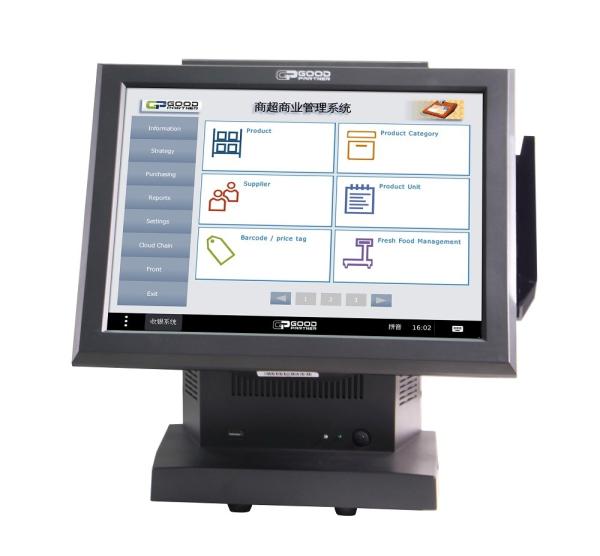 LED/VFD/12inch Customer Display Android POS Cashier Machine for Milk Tea