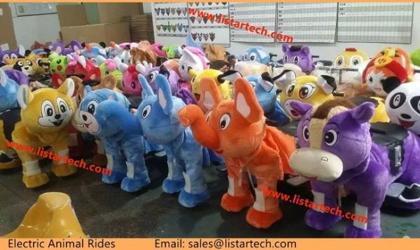 Animal Rides For Sale Stuffed Animals With Wheels Led Light and Music Wheel