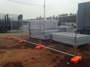 Wholesale temporary fencing brisbane for sale ,temp fence panels cost made in china 2100mm x 2400mm ,panels clips ,base foot brace from china suppliers