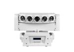White 5pcs * 8W Moving Head Beam Light White LED Infinite Pan Movement Stage