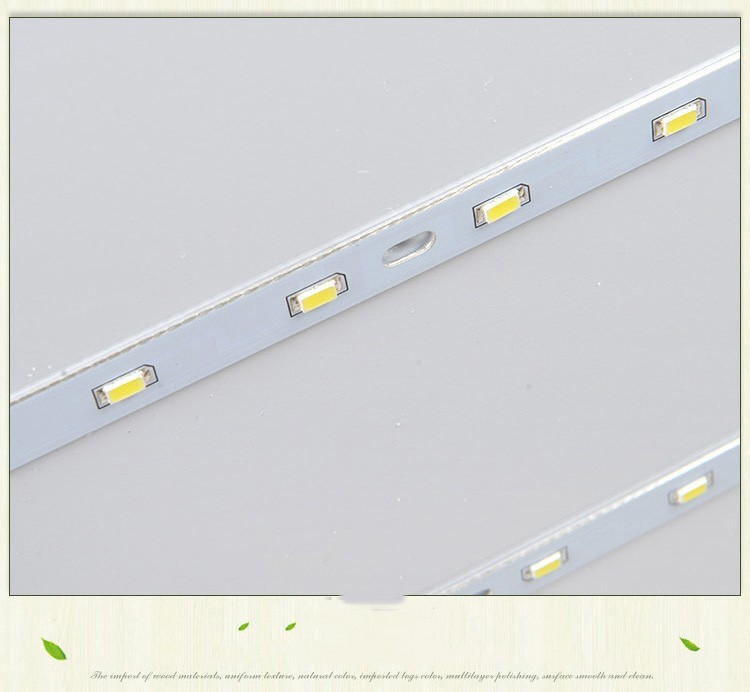 Nordic wood square LED celling lights wood color modern minimalist Chinese ceiling lights(WH-WA-33)