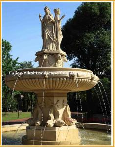 Wholesale Stone Fountain Carved Marble Water Fountain for Garden Outdoor (YKOF-31) from china suppliers