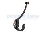 Decorative Garage Door Hardware 5-7/8" Double Robe Hook Oil Rubbed Bronze